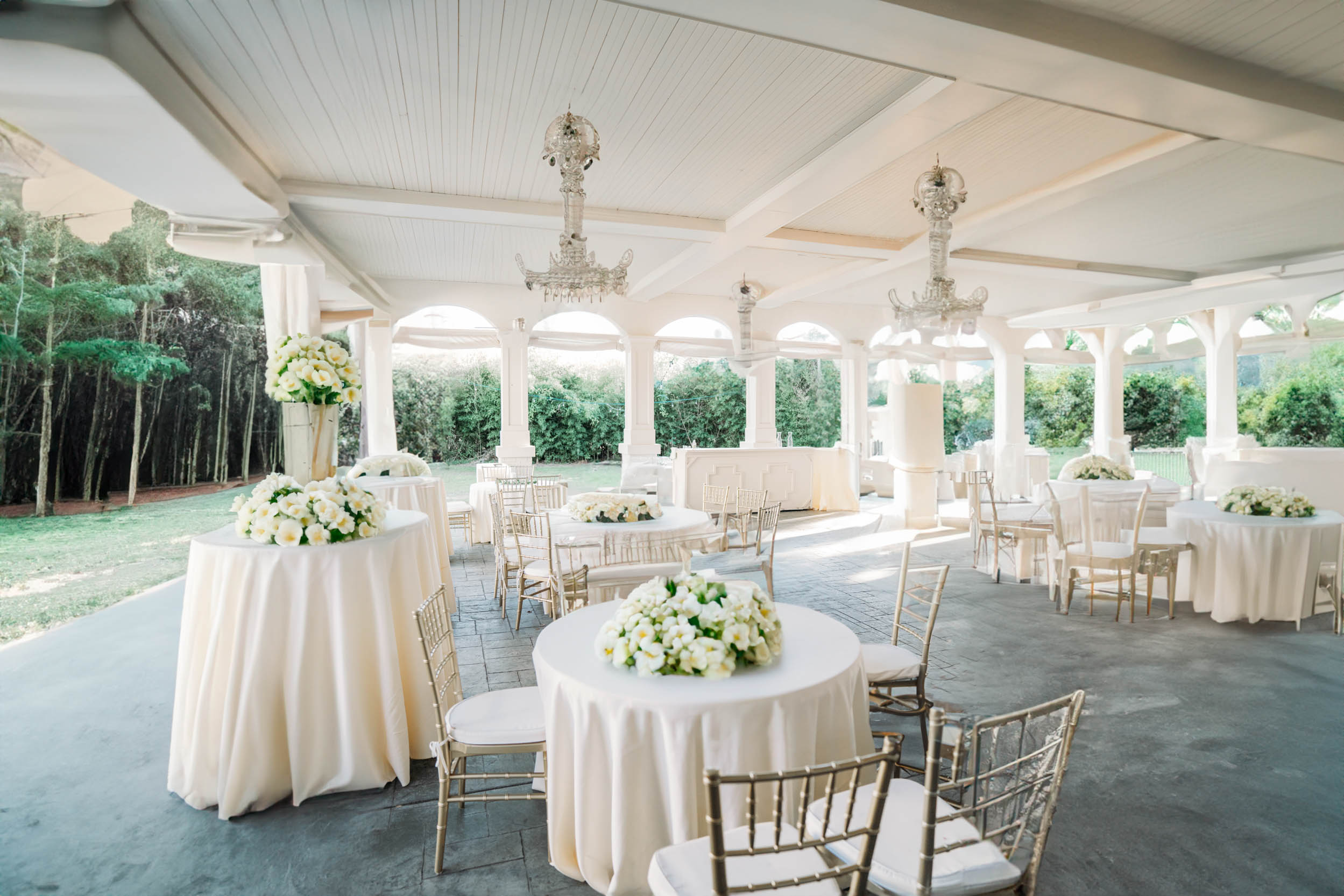table and chair decor at wedding reception at Maison Lafitte in Covington, Louisiana
