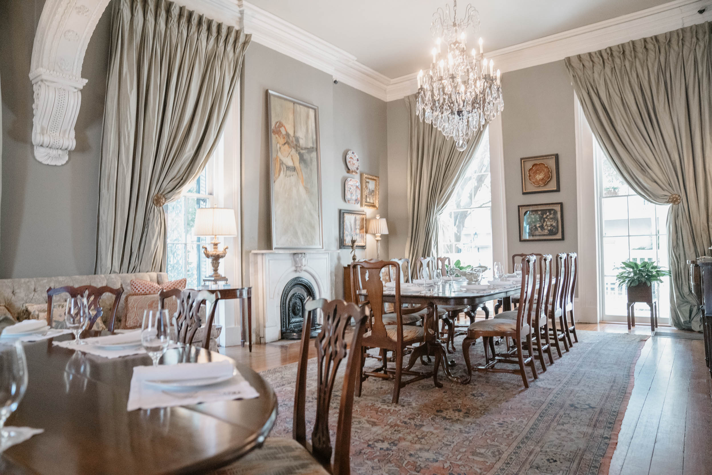 Terrell House mansion dining room in New Orleans