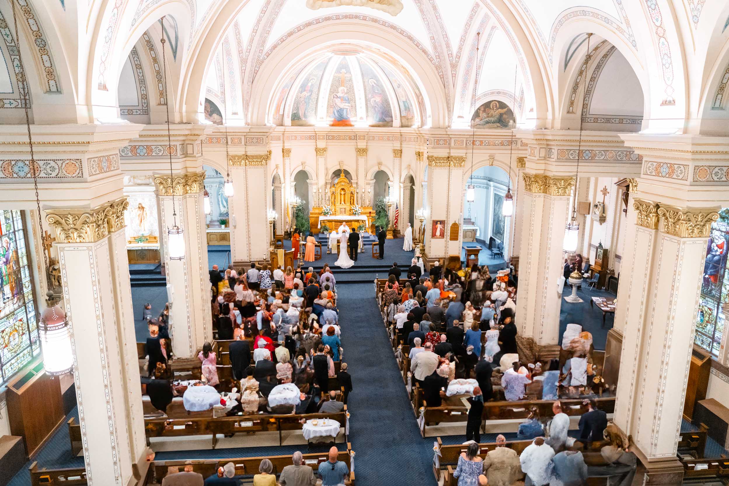 wedding ceremony at Mater Dolorosa Church in New Orleans