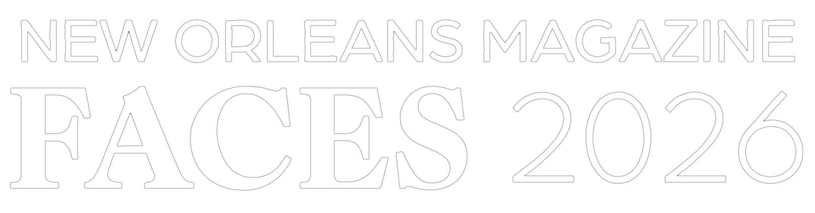 New Orleans Magazine Faces 2026 logo